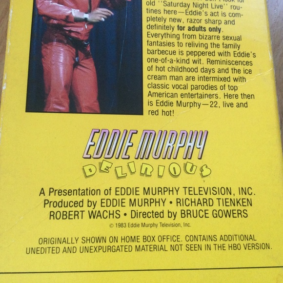 Eddie Murphy Delirious 1983 Standup VHS Tape - Picture 3 of 7